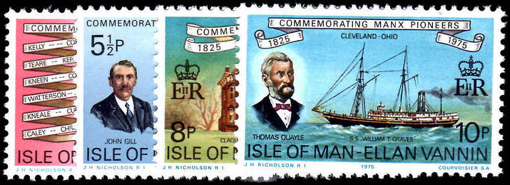 Isle of Man 1975 Cleveland Pioneers unmounted mint.