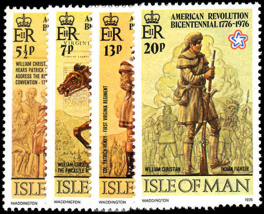 Isle of Man 1976 American Revolution unmounted mint.