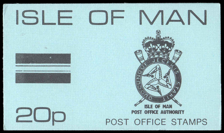 Isle of Man 1975 20p sachet booklet with loose stamps unmounted mint.
