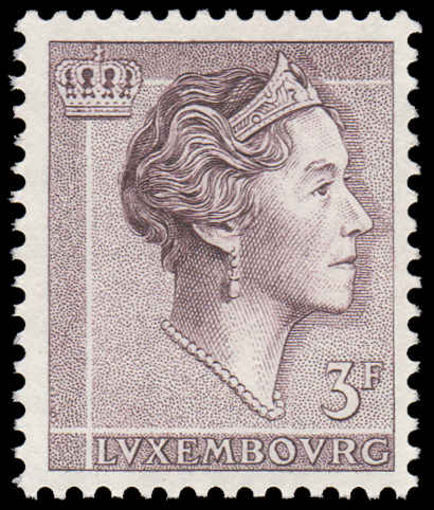 Luxembourg 1961 3fr dull purple unmounted mint.