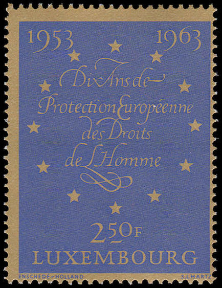 Luxembourg 1963 Human Rights unmounted mint.