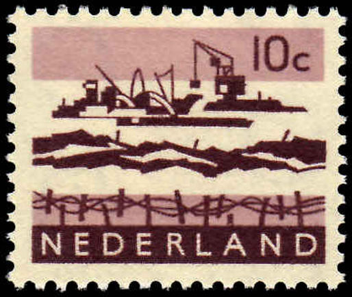 Netherlands 1963 10c Delta excavation wmk  unmounted mint.
