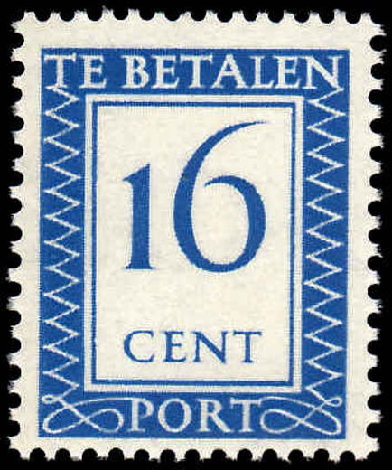 Netherlands 1947 16c Postage Due unmounted mint.
