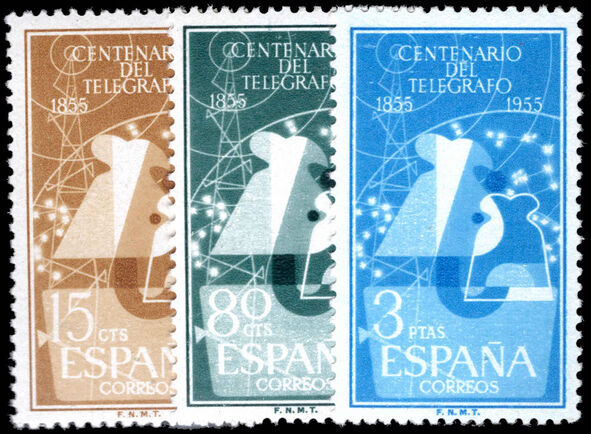Spain 1955 Centenary of Telegraphs in Spain unmounted mint.