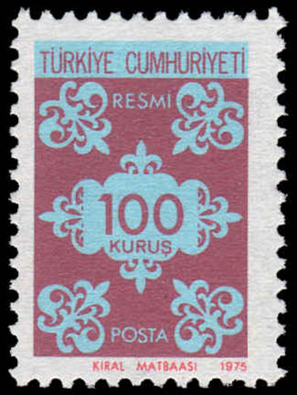 Turkey 1975 Official unmounted mint.
