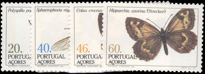 Azores 1985 Insects (2nd series) unmounted mint.
