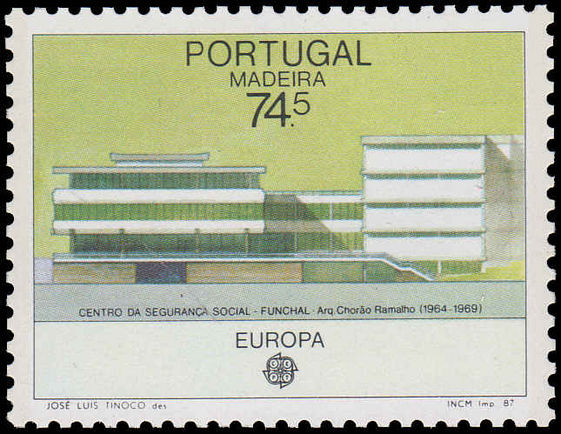 Madeira 1987 Europa. Architecture unmounted mint.