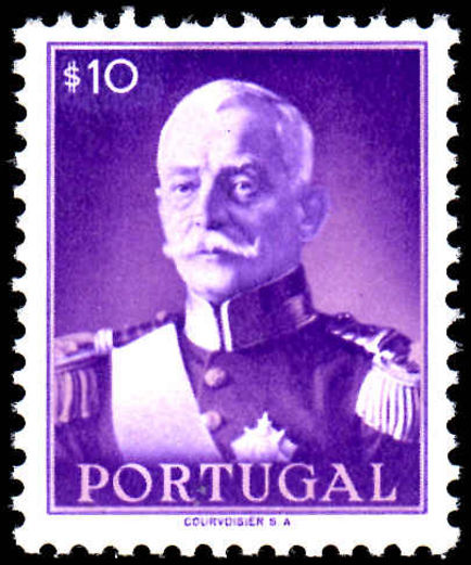 Portugal 1945 10c Carmona unmounted mint.