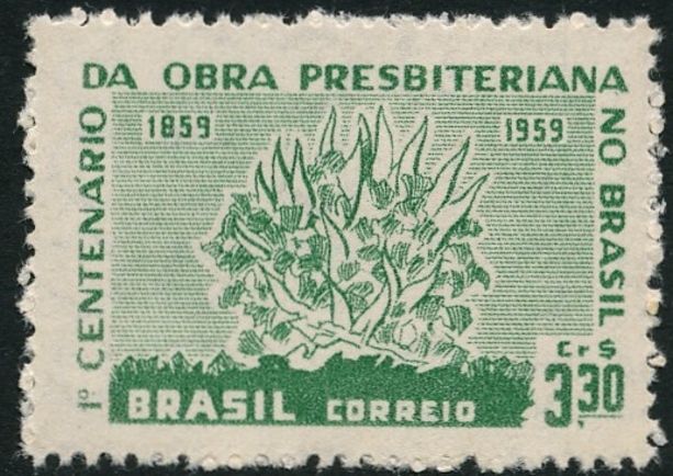 Brazil 1959 Presbyterian Centenary In Brazil lightly mounted mint.