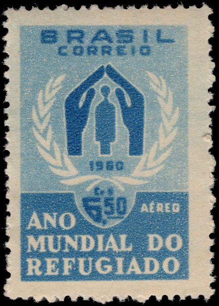 Brazil 1960 World Refugee Year unmounted mint.