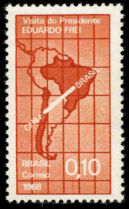 Brazil 1968 Chilean President unmounted mint.