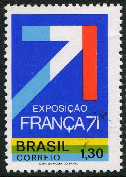 Brazil 1971 France 71 unmounted mint.