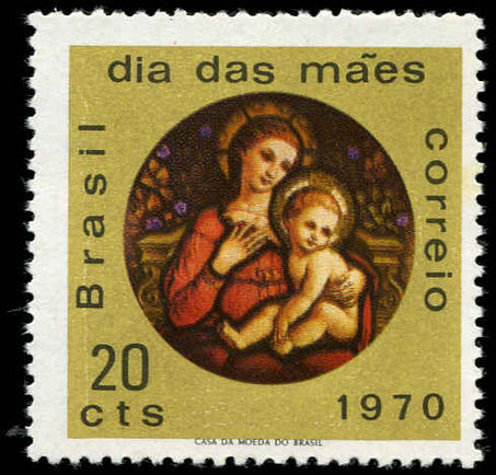 Brazil 1970 Mothers Day Madonna and Child unmounted mint.