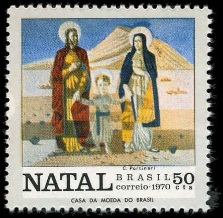 Brazil 1970 Christmas Holy Family unmounted mint.