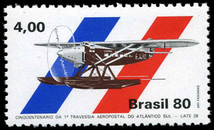 Brazil 1980 Late 28 Aeroplane unmounted mint.