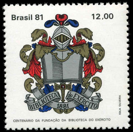 Brazil 1981 Army Library unmounted mint.