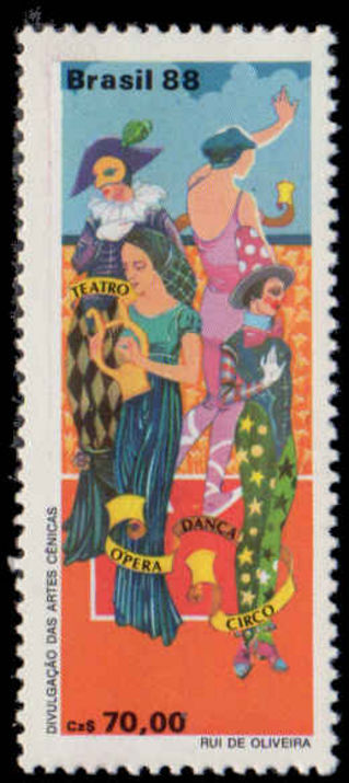 Brazil 1988 Scenic Arts unmounted mint.