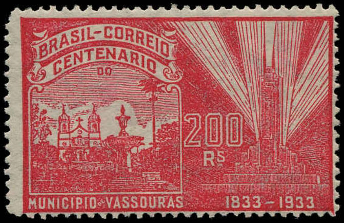 Brazil 1933 Vassouras unmounted mint.