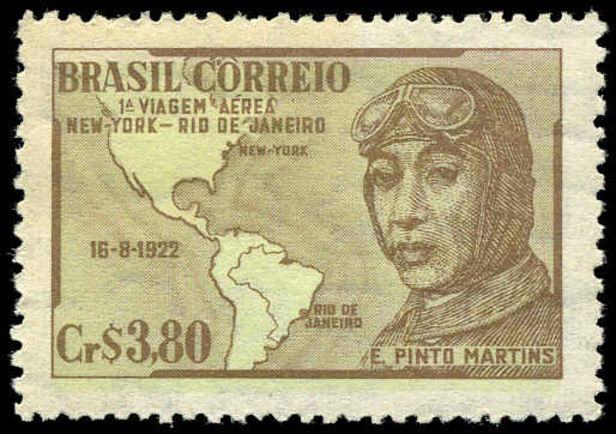 Brazil 1951 First Rio-NY Flight unmounted mint.
