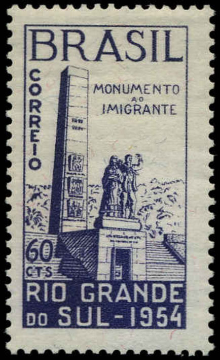 Brazil 1954 Immigrants Monument unmounted mint.