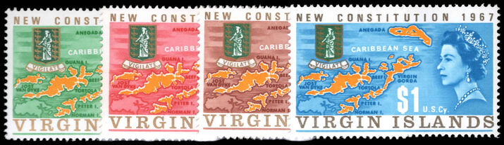 British Virgin Islands 1967 New Constitution unmounted mint.