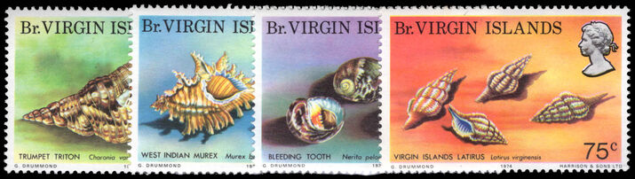 British Virgin Islands 1974 Seashells unmounted mint.