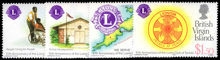 British Virgin Islands 1982 Tenth Anniversary of Lions Club of Tortola unmounted mint.