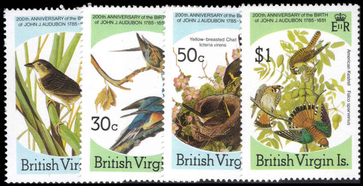 British Virgin Islands 1985 Birth Bicentenary of John J. Audubon unmounted mint.