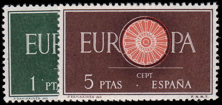 Spain 1960 Europa. 1st Anniv of European Postal and Telecommunications Conference unmounted mint.