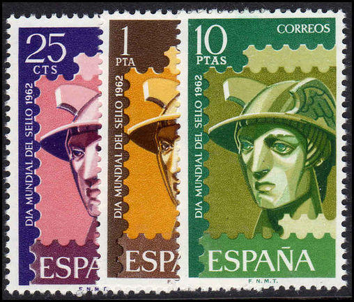 Spain 1962 World Stamp Day unmounted mint.