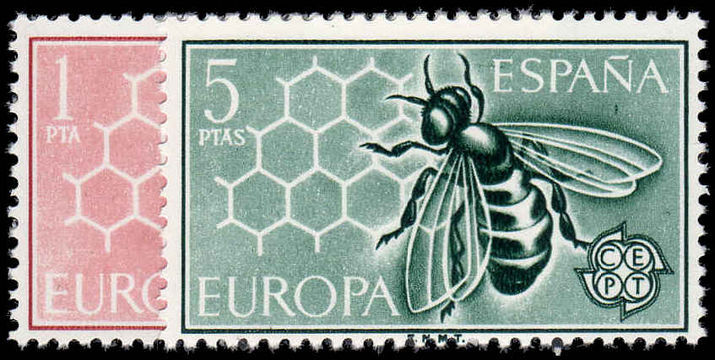 Spain 1962 Europa Honeybees unmounted mint.