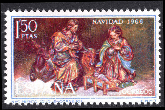 Spain 1966 Christmas unmounted mint.
