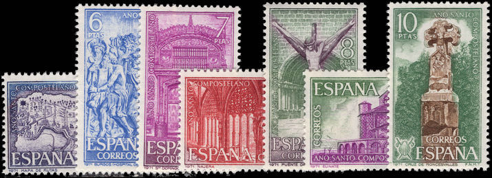 Spain 1971 Year of Compostela 2nd series unmounted mint.