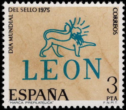 Spain 1975 World Stamp Day unmounted mint.