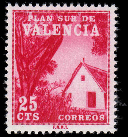 Spain 1964 Valencia tax stamp unmounted mint.