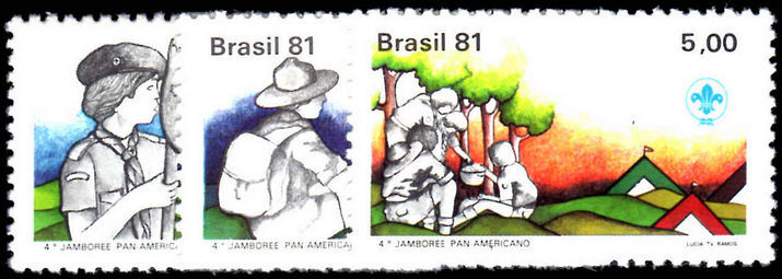 Brazil 1981 Scout Jamboree unmounted mint.