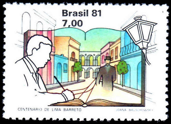 Brazil 1981 Lima Barreto unmounted mint.