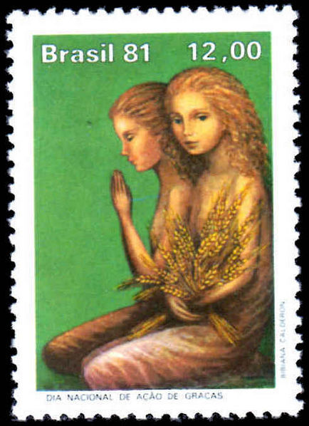 Brazil 1981 Thanksgiving unmounted mint.