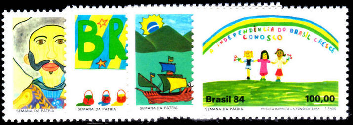 Brazil 1984 Childrens Paintings unmounted mint.