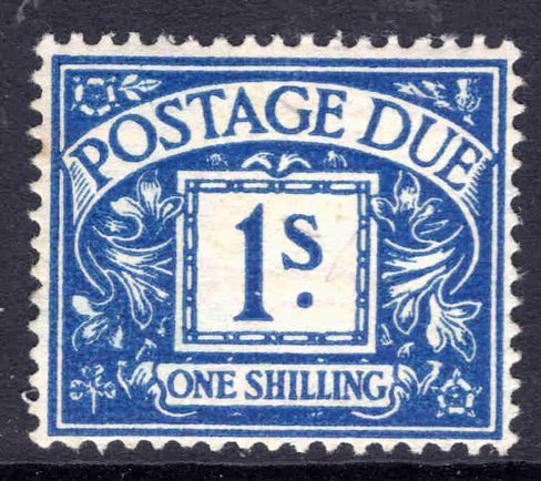 1937-37 1s postage due lightly mounted mint.