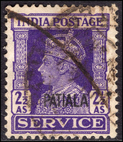 Patiala 1939-44 2½a official fine used.