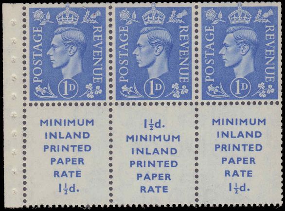 1952 3d booklet pane unmounted mint.