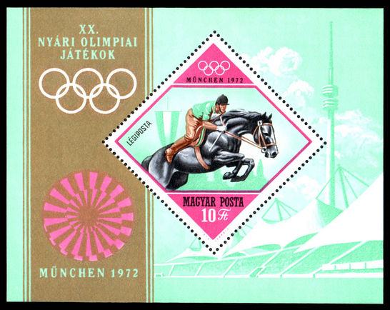 Hungary 1972 Munich Olympics souvenir sheet unmounted mint.