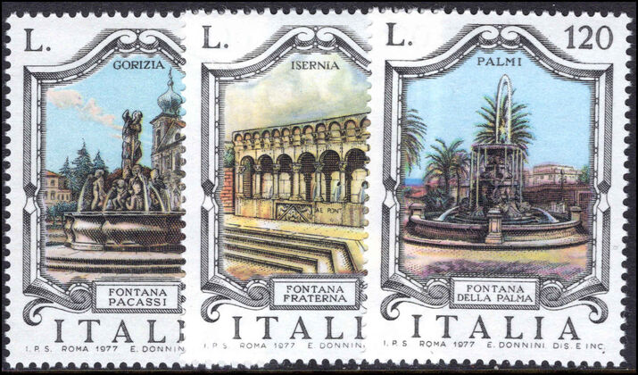 Italy 1977 Italian Fountains unmounted mint.