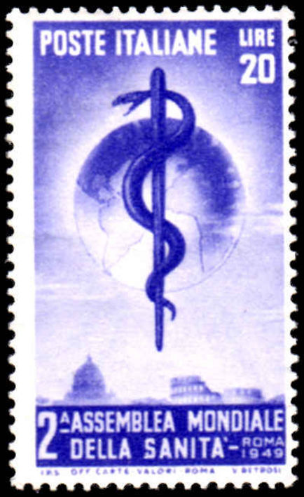 Italy 1949 Health Congress mint lightly hinged.