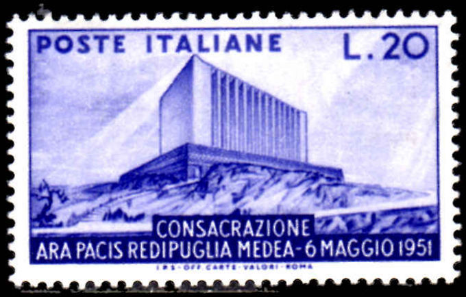 Italy 1951 Hall of Peace mint lightly hinged.