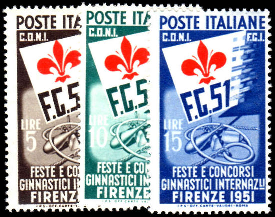 Italy 1951 Gymnastics unmounted mint.