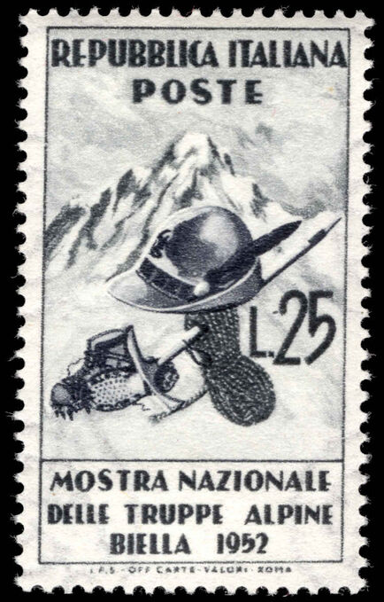 Italy 1952 Alpine Troops National Exhibition unmounted mint.