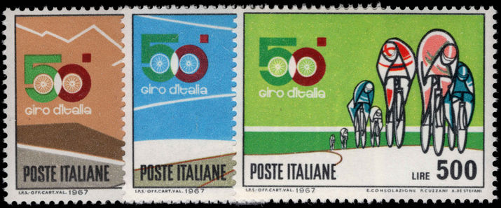 Italy 1967 Italy Cycle Race unmounted mint.