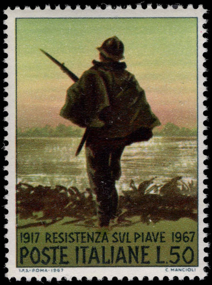 Italy 1967 50th Anniv of Stand on the Piave unmounted mint.